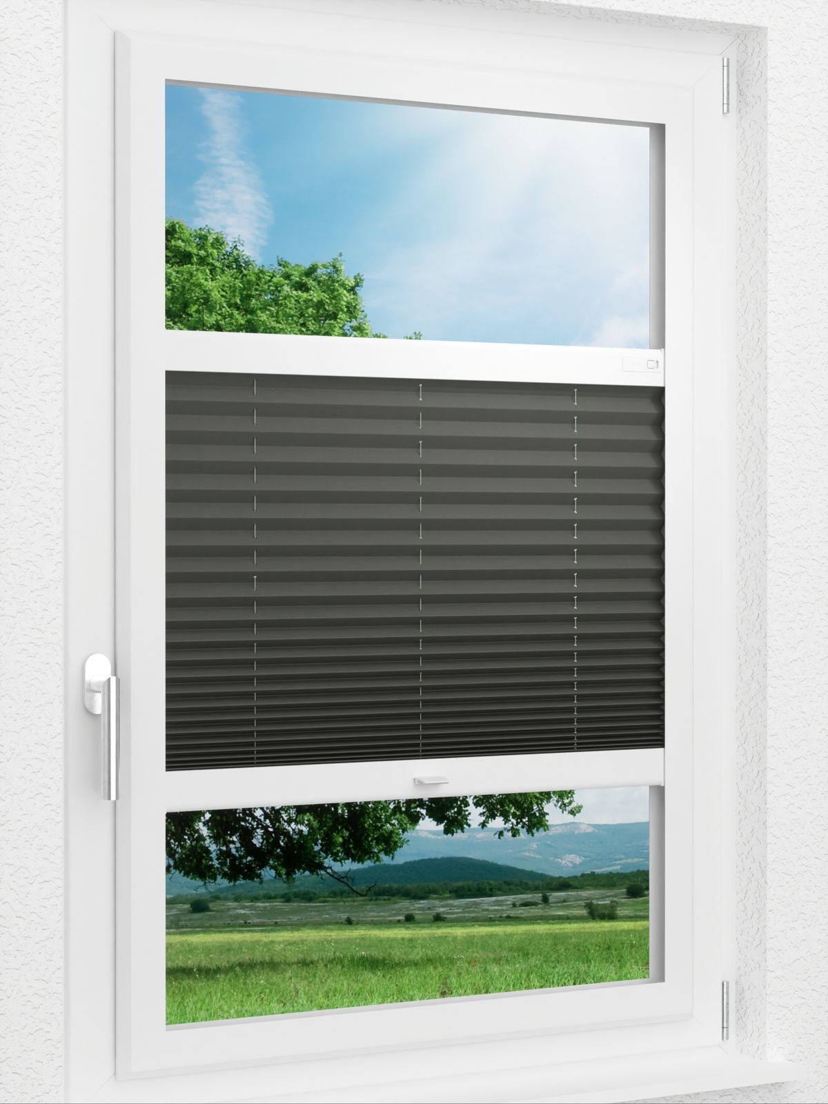 Detailansicht LYSEL HOME Plissee 211A Aralia Pearl