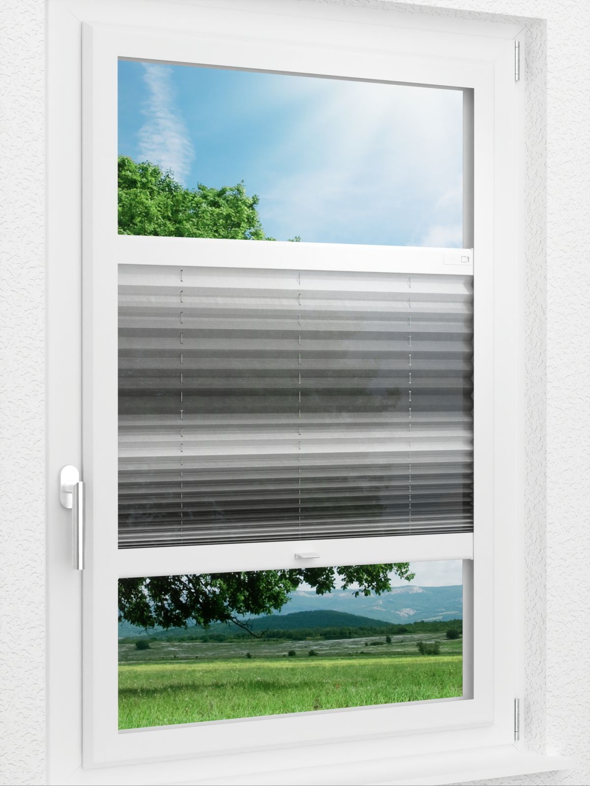 Detailansicht LYSEL HOME Plissee 418A Light Wave