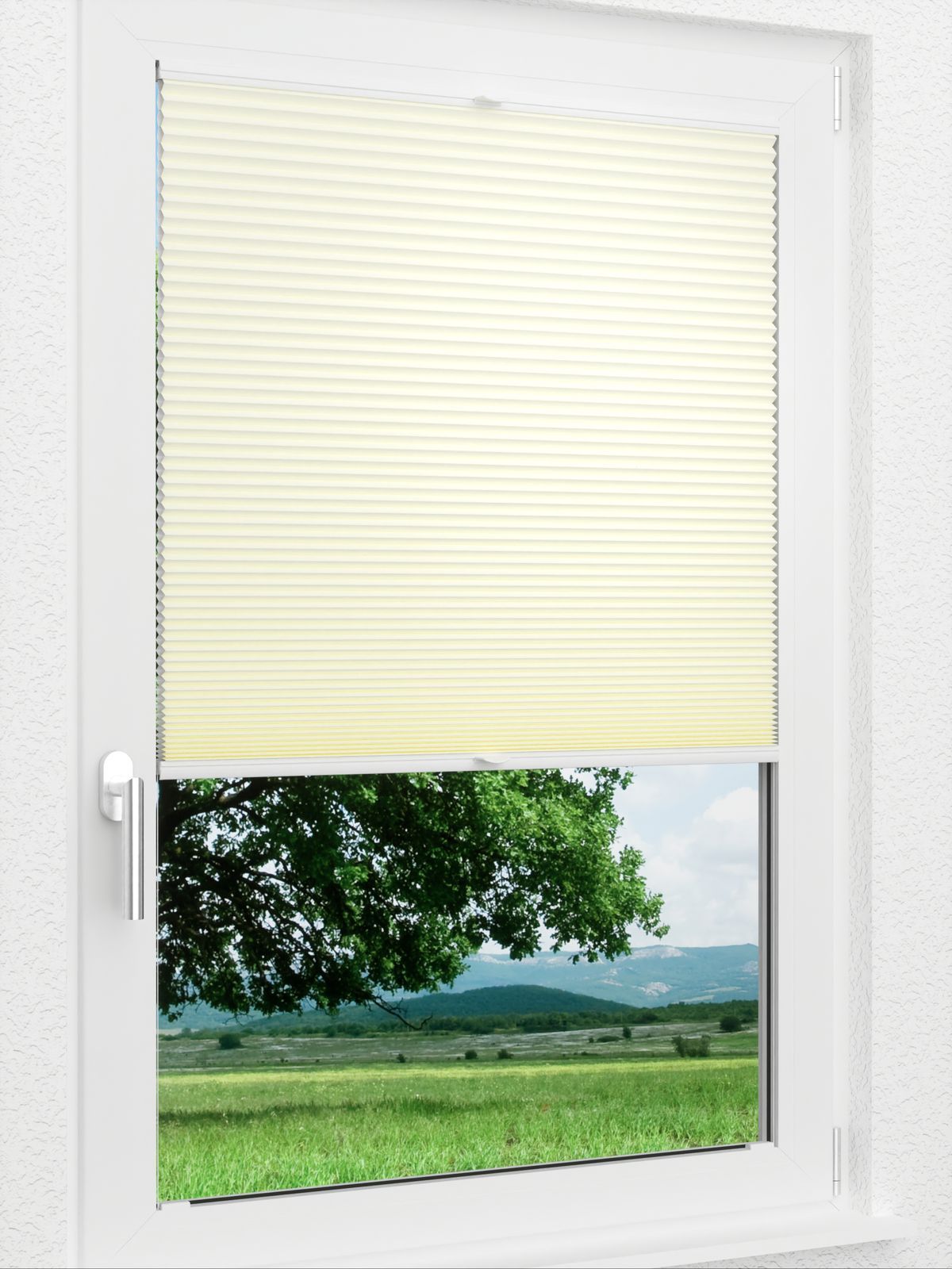Detailansicht LYSEL HOME Plissee 313A Evelyne Wabe