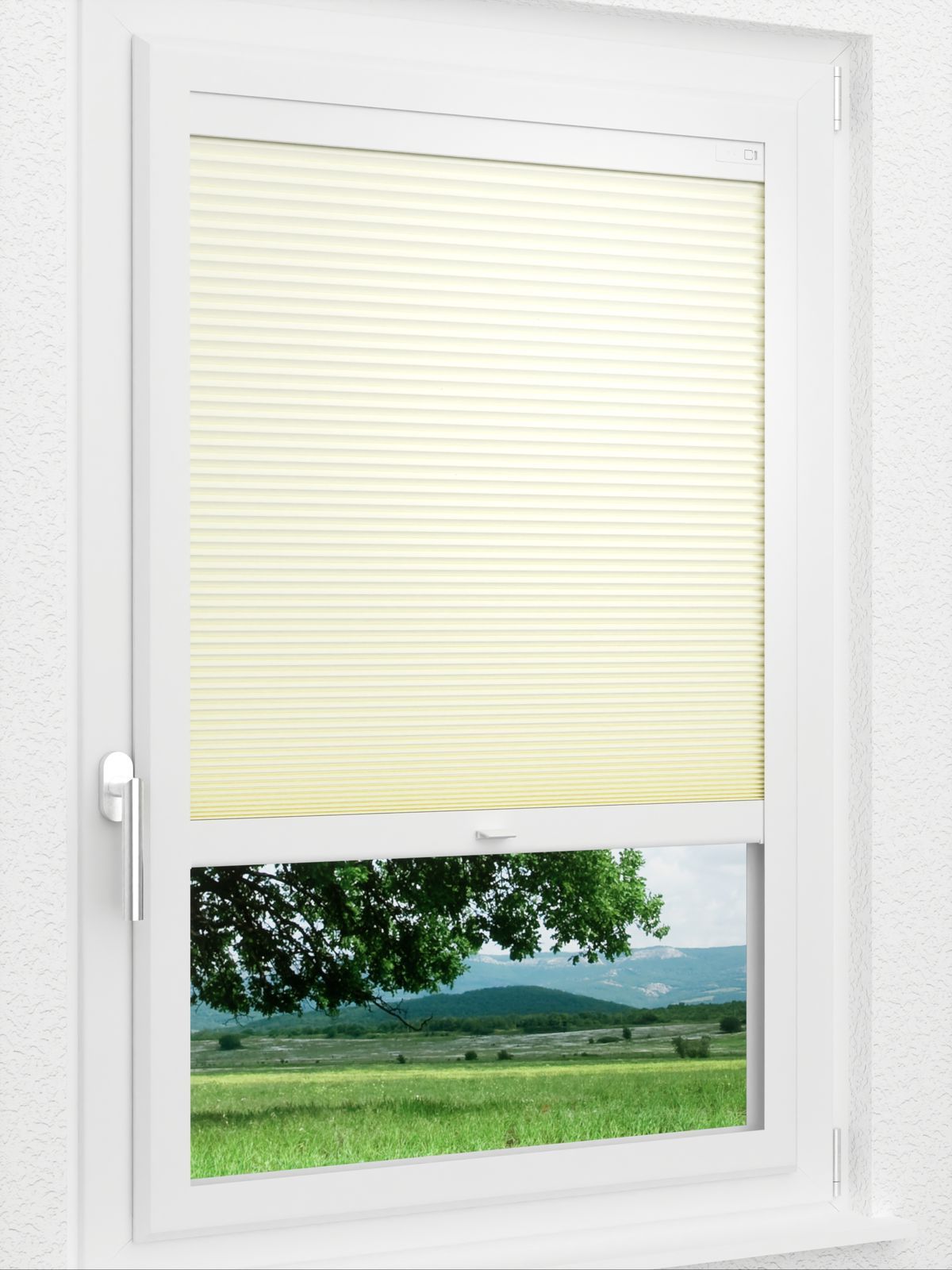 Detailansicht LYSEL HOME Plissee 313A Evelyne Wabe