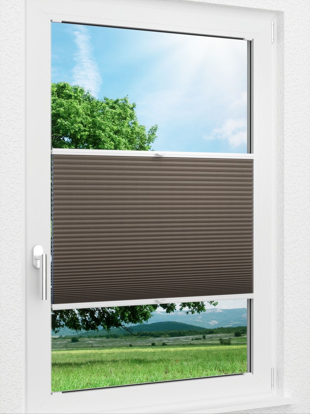 Detailansicht LYSEL HOME Plissee 314A Evelyne BO Wabe