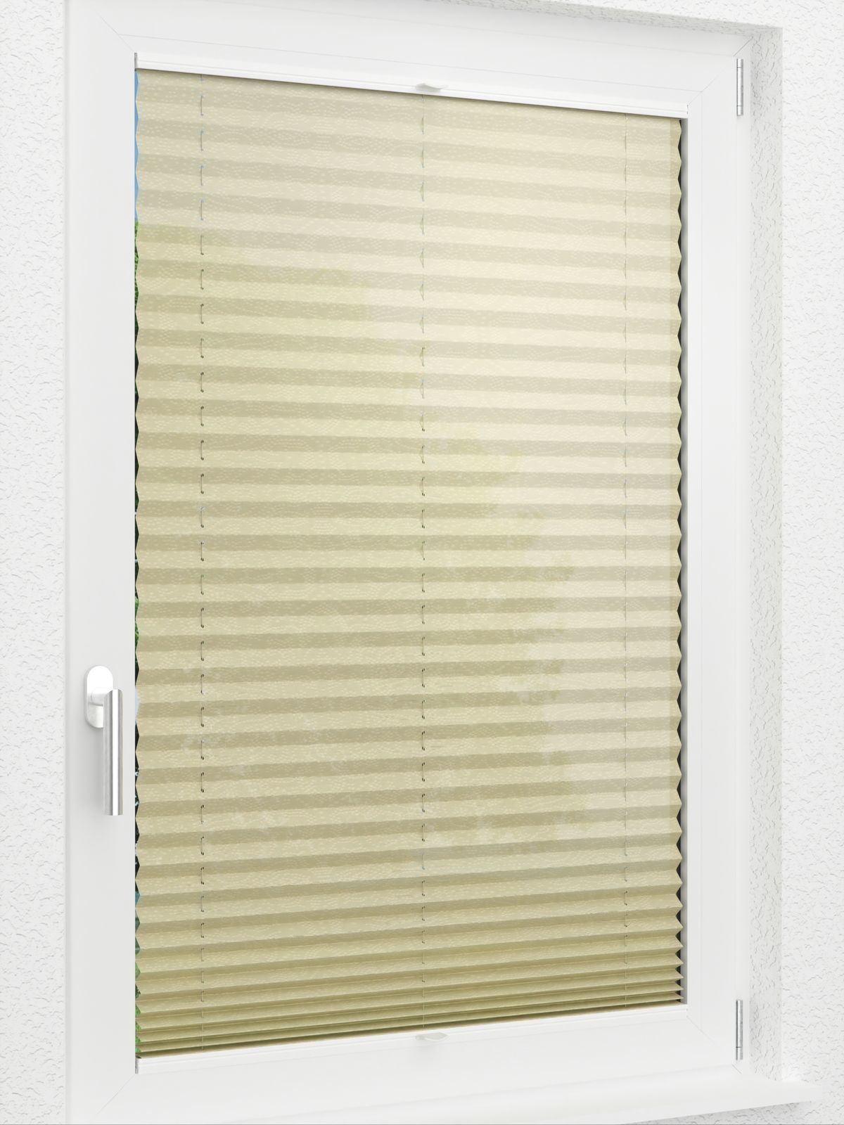 Detailansicht LYSEL HOME Plissee 424A Jute Blop