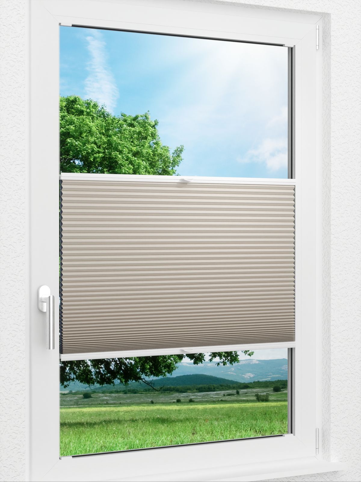 Detailansicht LYSEL HOME Plissee 012A Nana BO Wabe