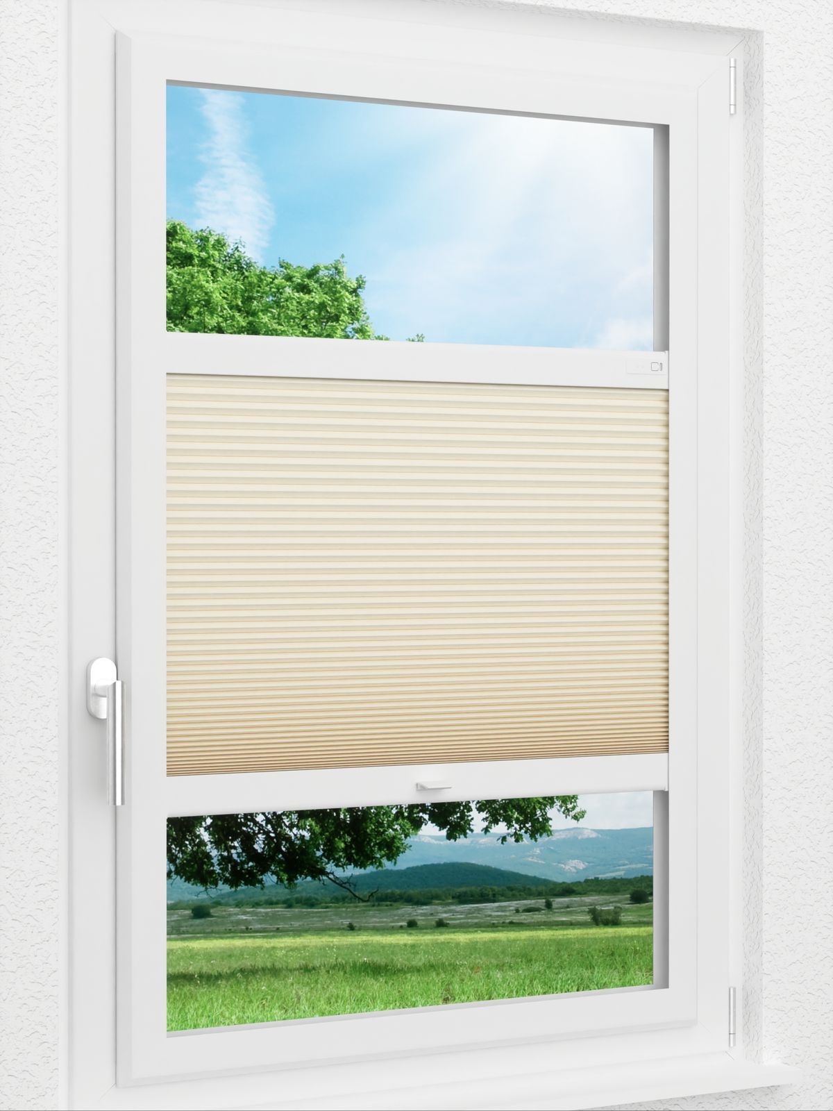 Detailansicht LYSEL HOME Plissee 013A Alba LI Wabe