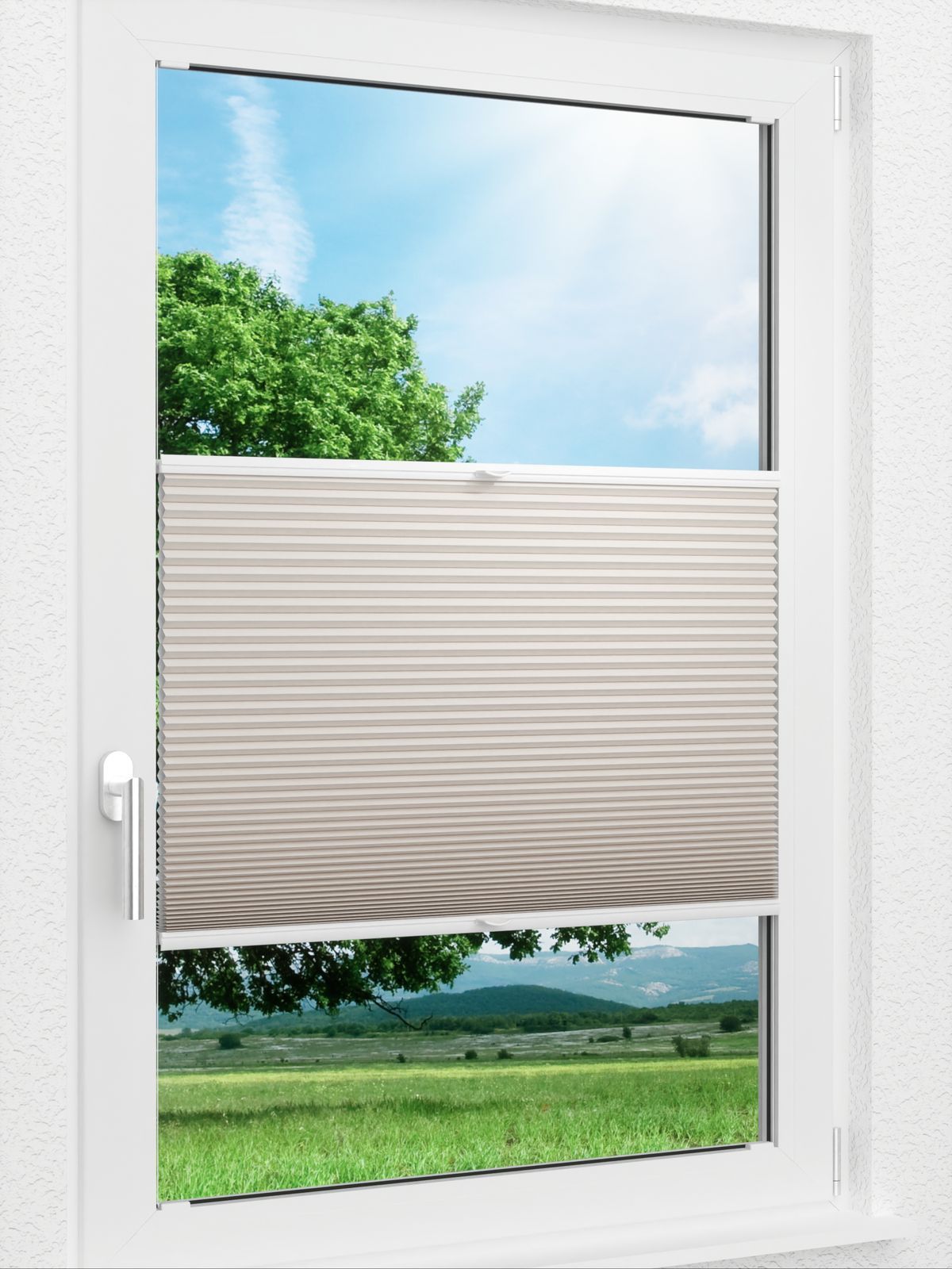 Detailansicht LYSEL HOME Plissee 011A Alba LI Wabe