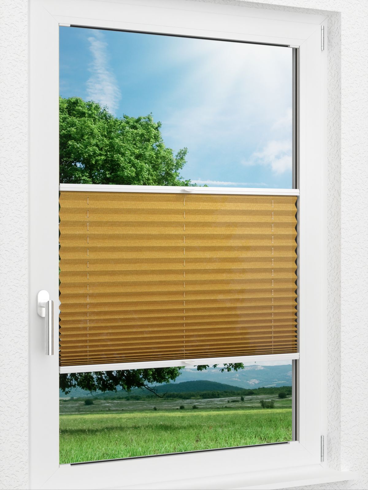Detailansicht LYSEL HOME Plissee 432A Light Mix