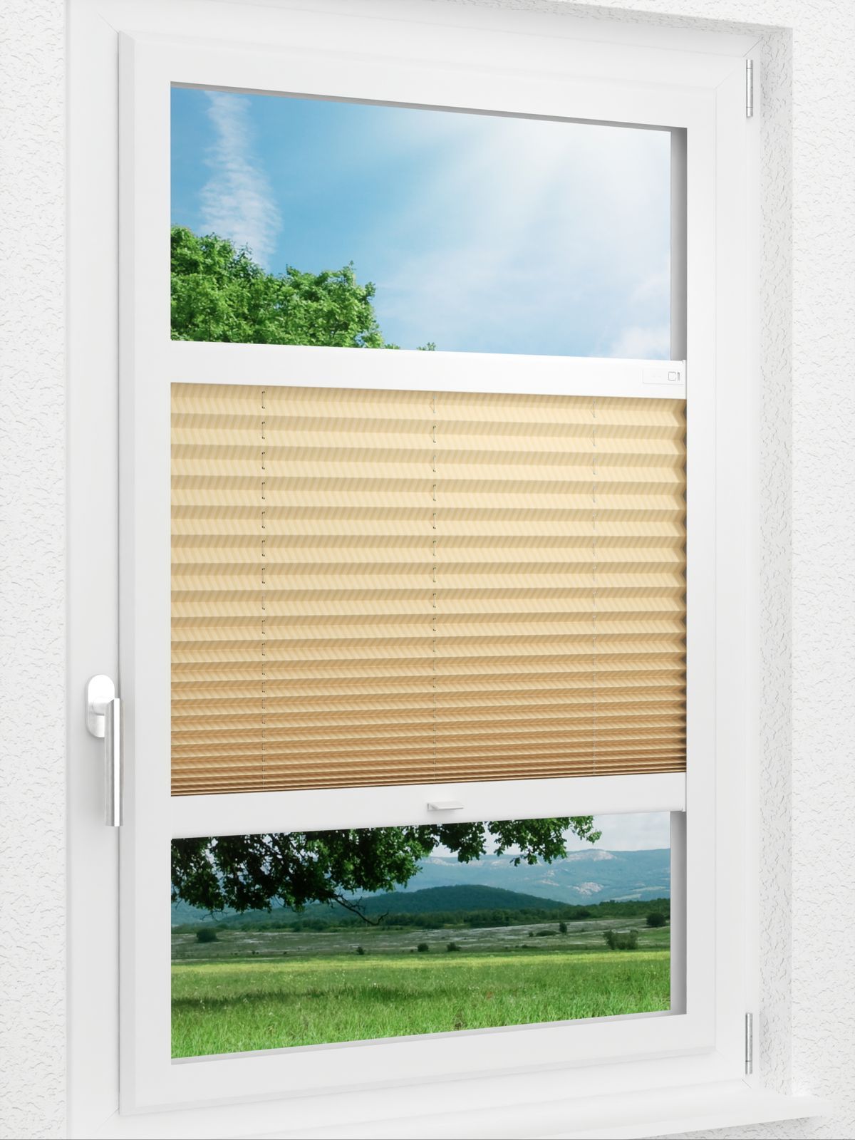 Detailansicht LYSEL HOME Plissee 414A Silky Streifen