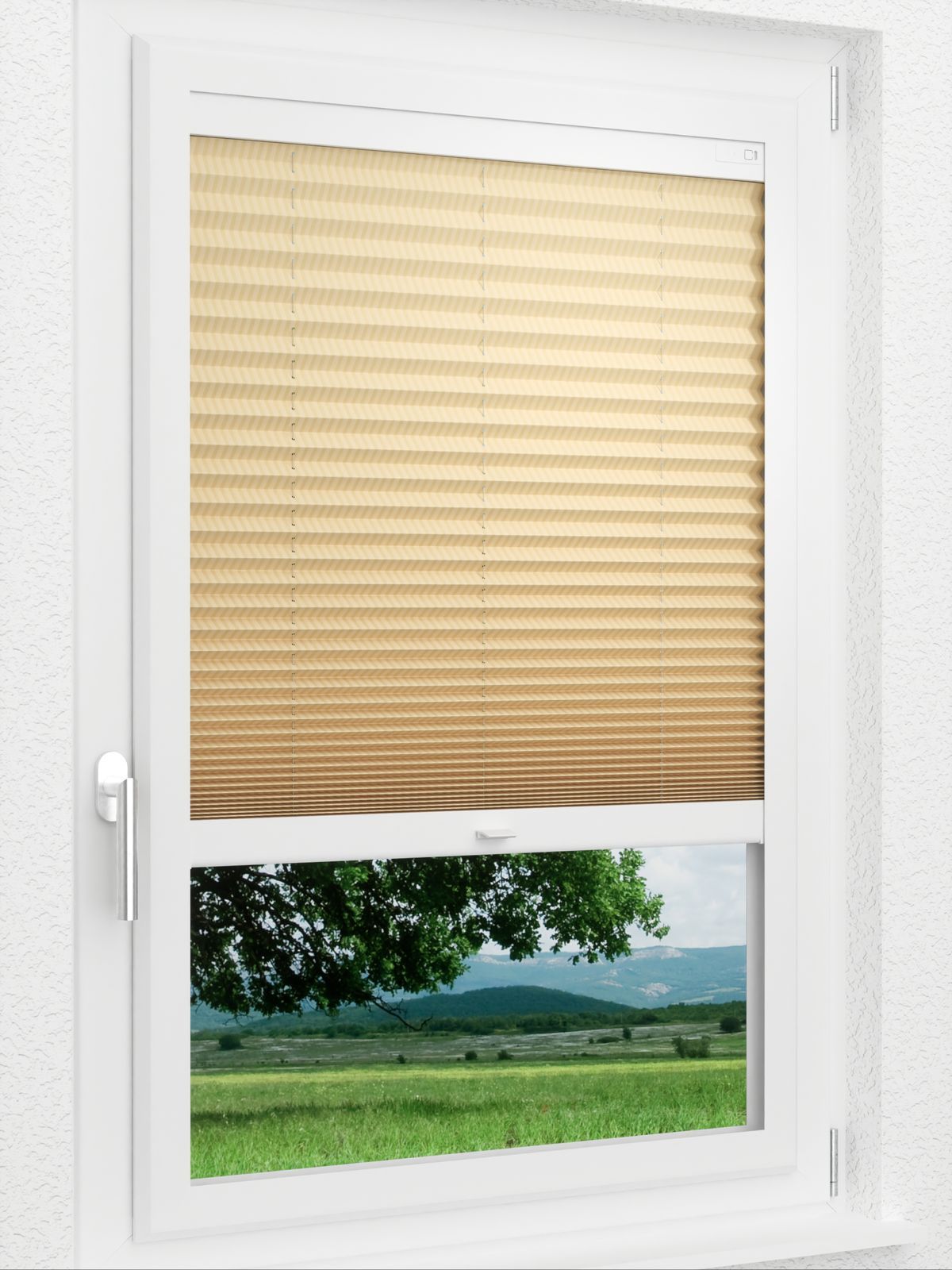 Detailansicht LYSEL HOME Plissee 414A Silky Streifen