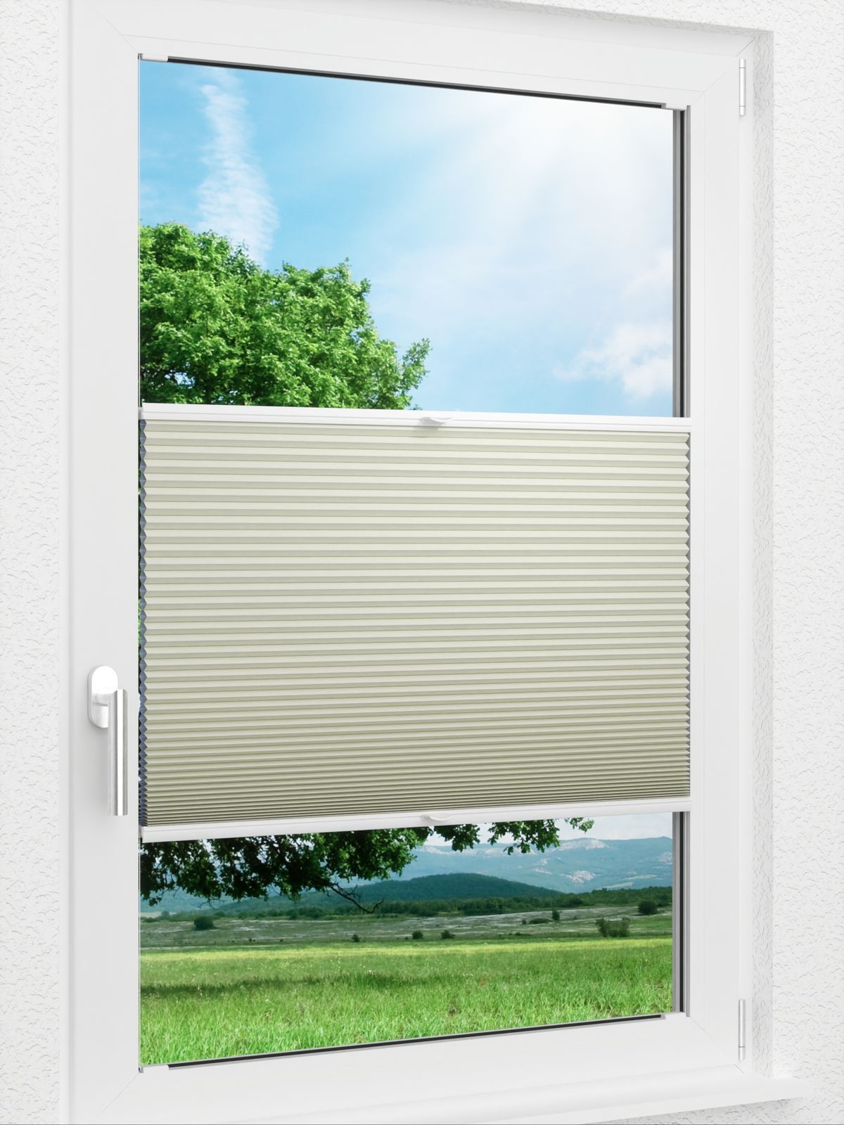 Detailansicht LYSEL HOME Plissee 315A Shadow BO Wabe