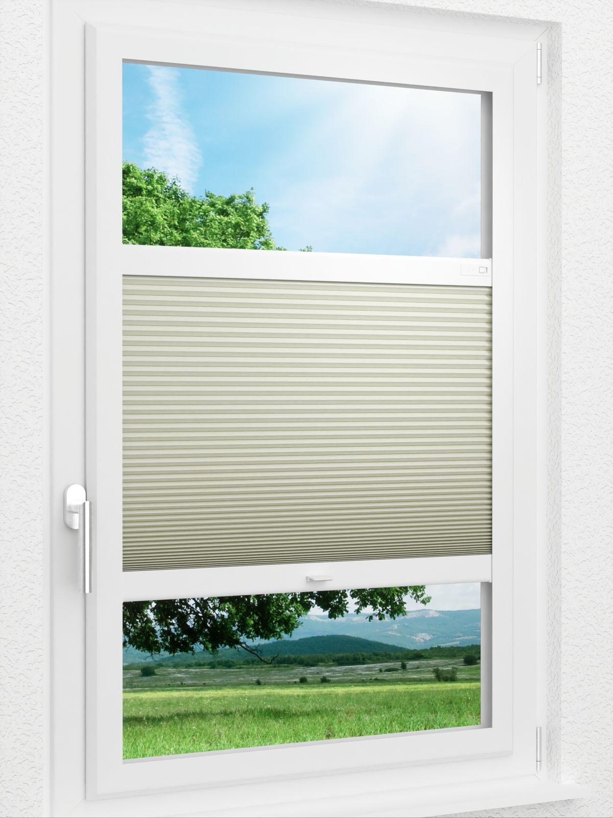 Detailansicht LYSEL HOME Plissee 315A Shadow BO Wabe