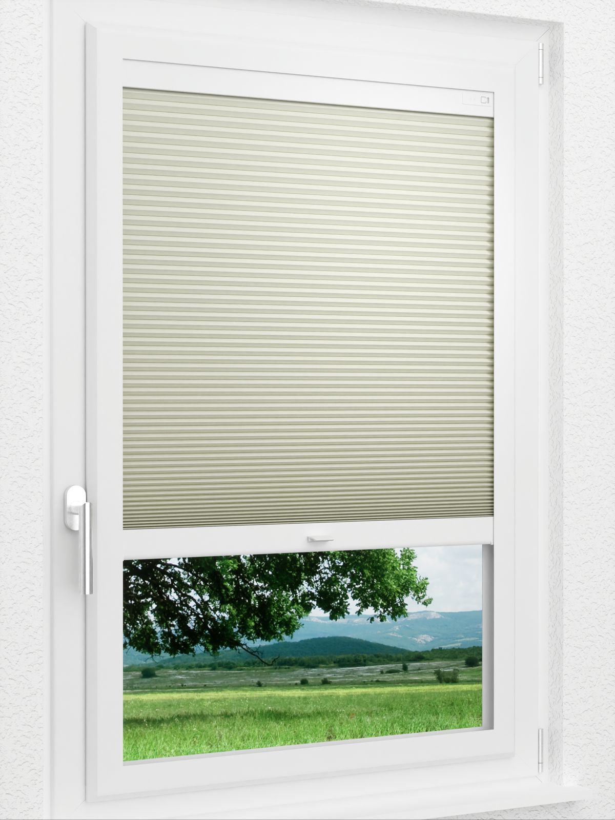 Detailansicht LYSEL HOME Plissee 315A Shadow BO Wabe