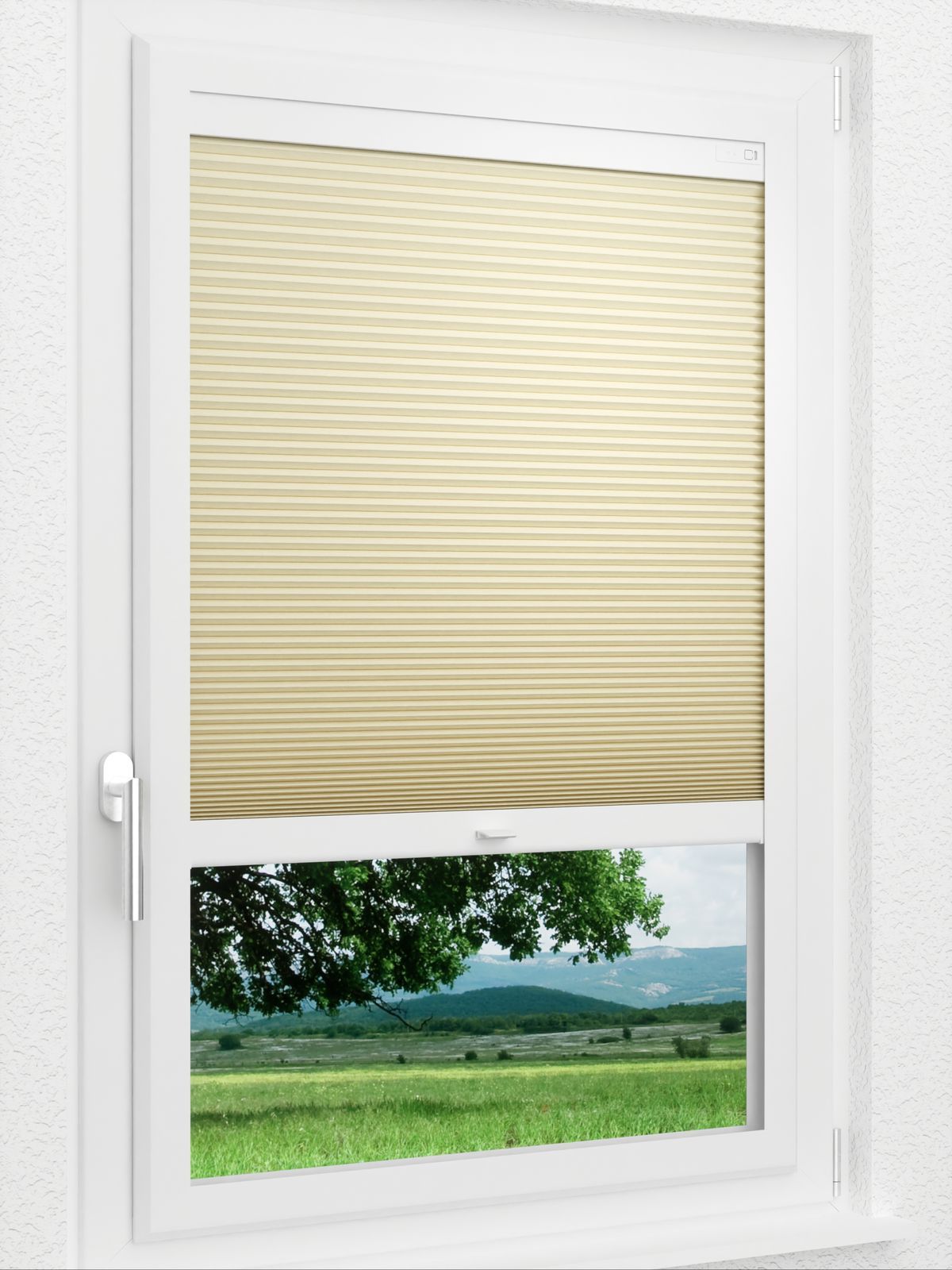 Detailansicht LYSEL HOME Plissee 320A Shadow BO Wabe
