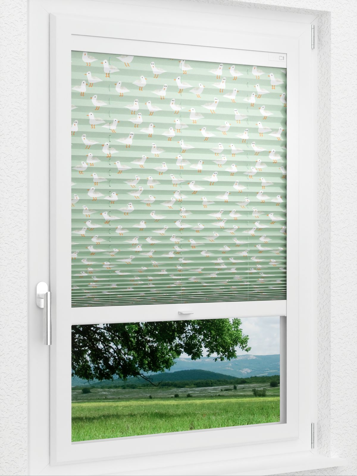 Detailansicht LYSEL HOME Plissee 435A Seagulls