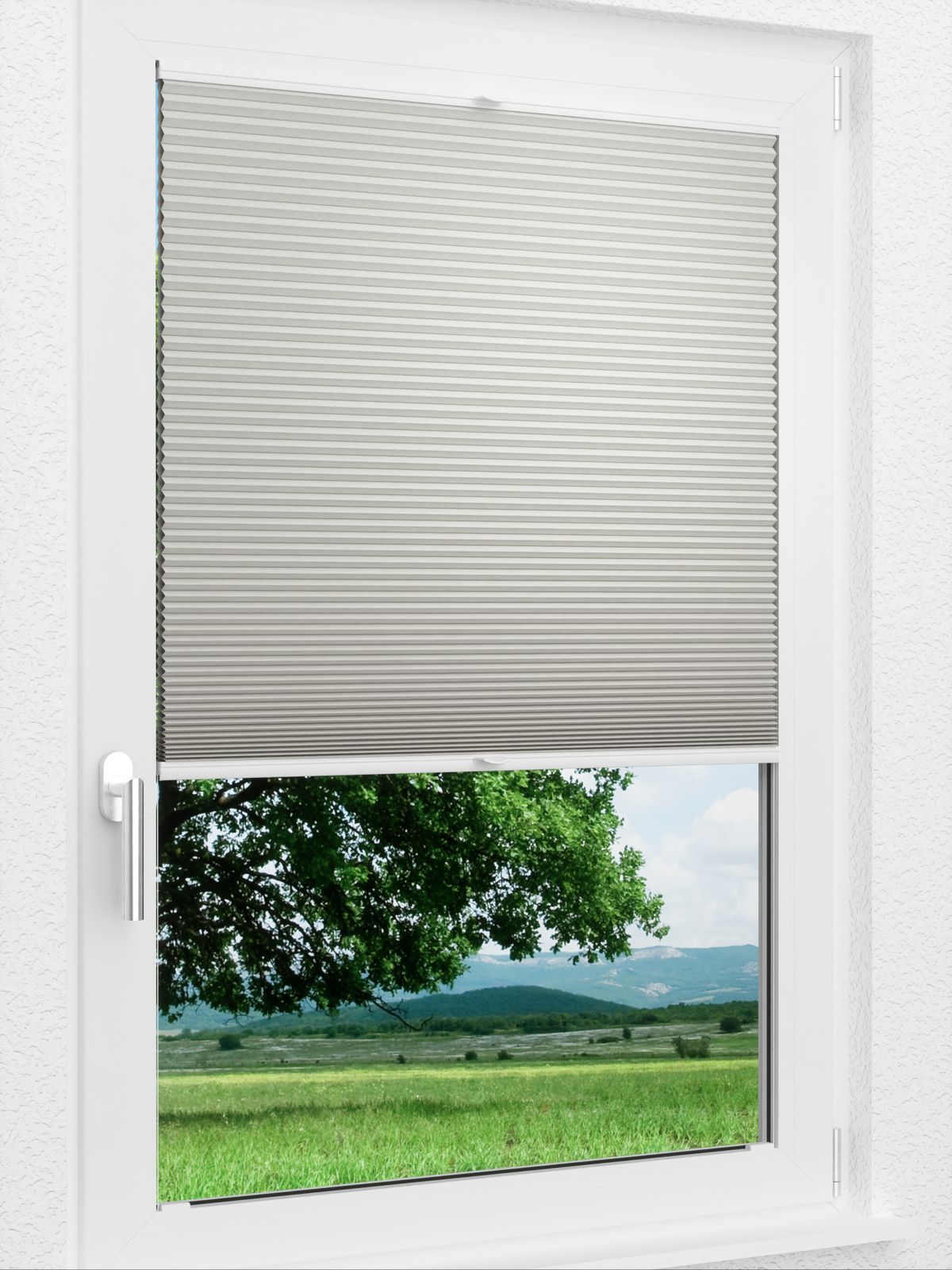 Detailansicht LYSEL HOME Plissee 019A Calluna Wabe