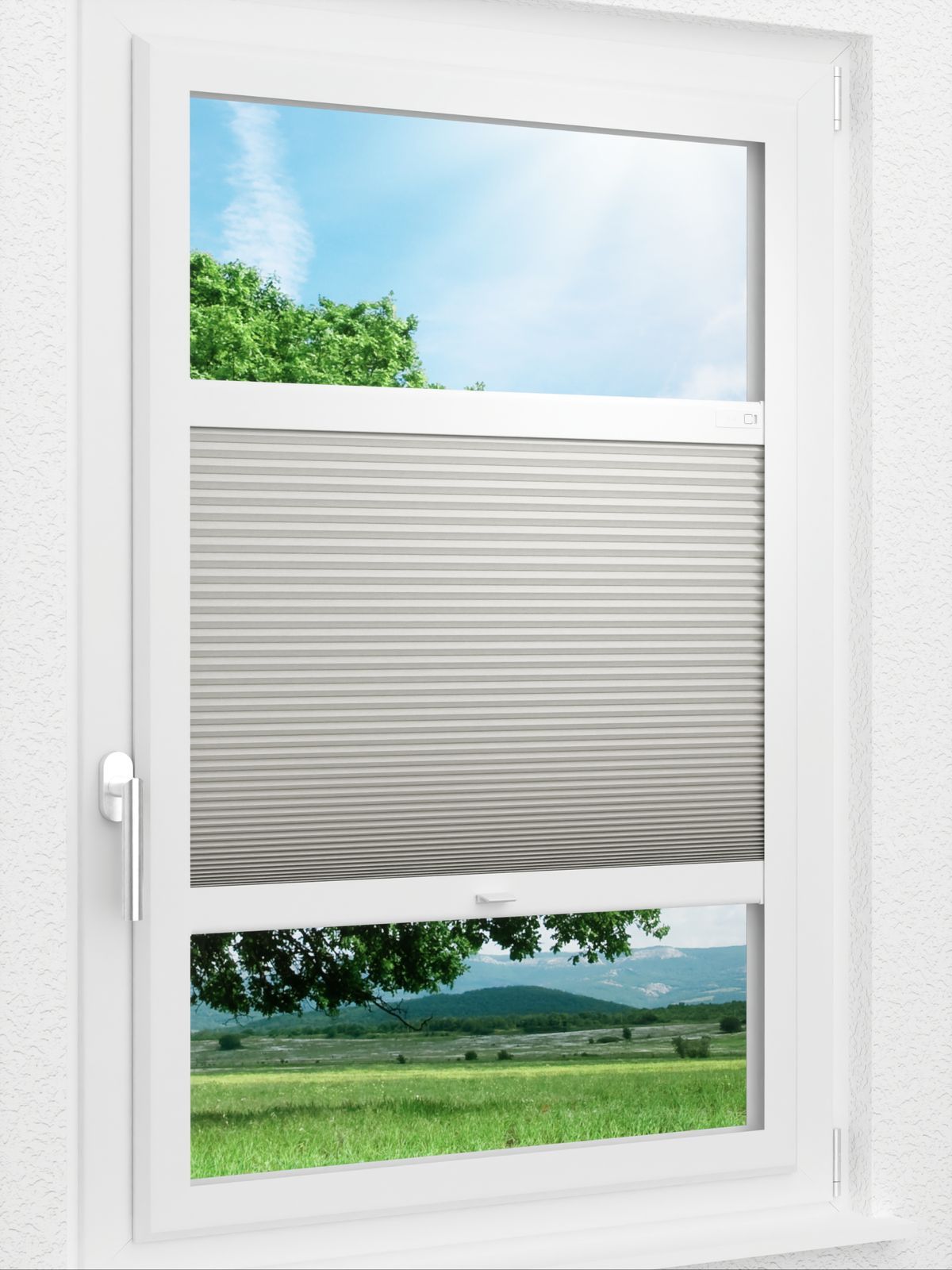 Detailansicht LYSEL HOME Plissee 019A Calluna Wabe