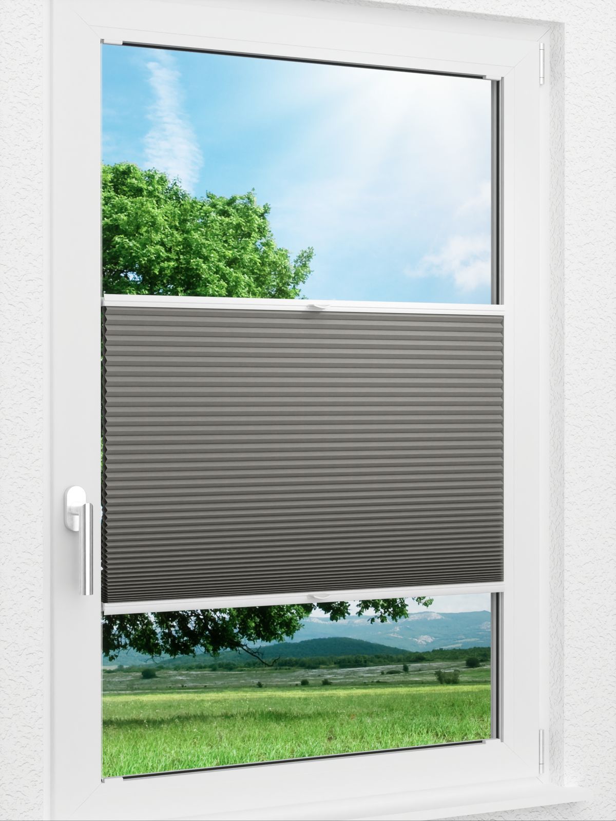 Detailansicht LYSEL HOME Plissee 020A Calluna Wabe