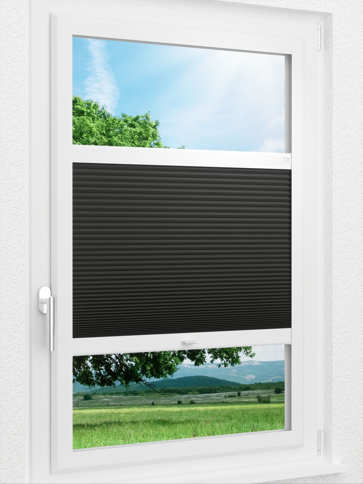 Detailansicht LYSEL HOME Plissee 018A Calluna Wabe