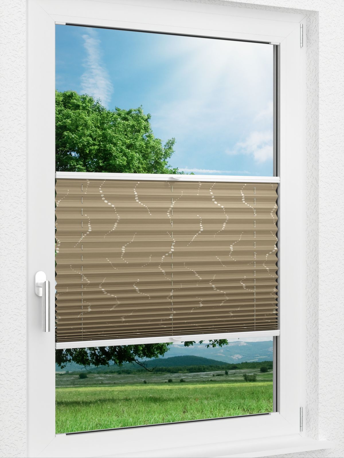 Detailansicht LYSEL HOME Plissee 318A Pearl String
