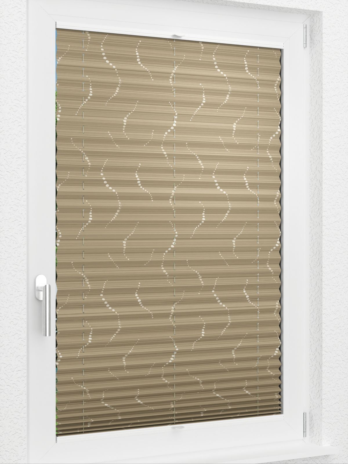 Detailansicht LYSEL HOME Plissee 318A Pearl String
