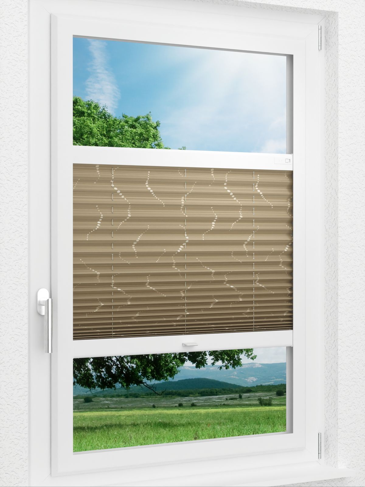 Detailansicht LYSEL HOME Plissee 318A Pearl String