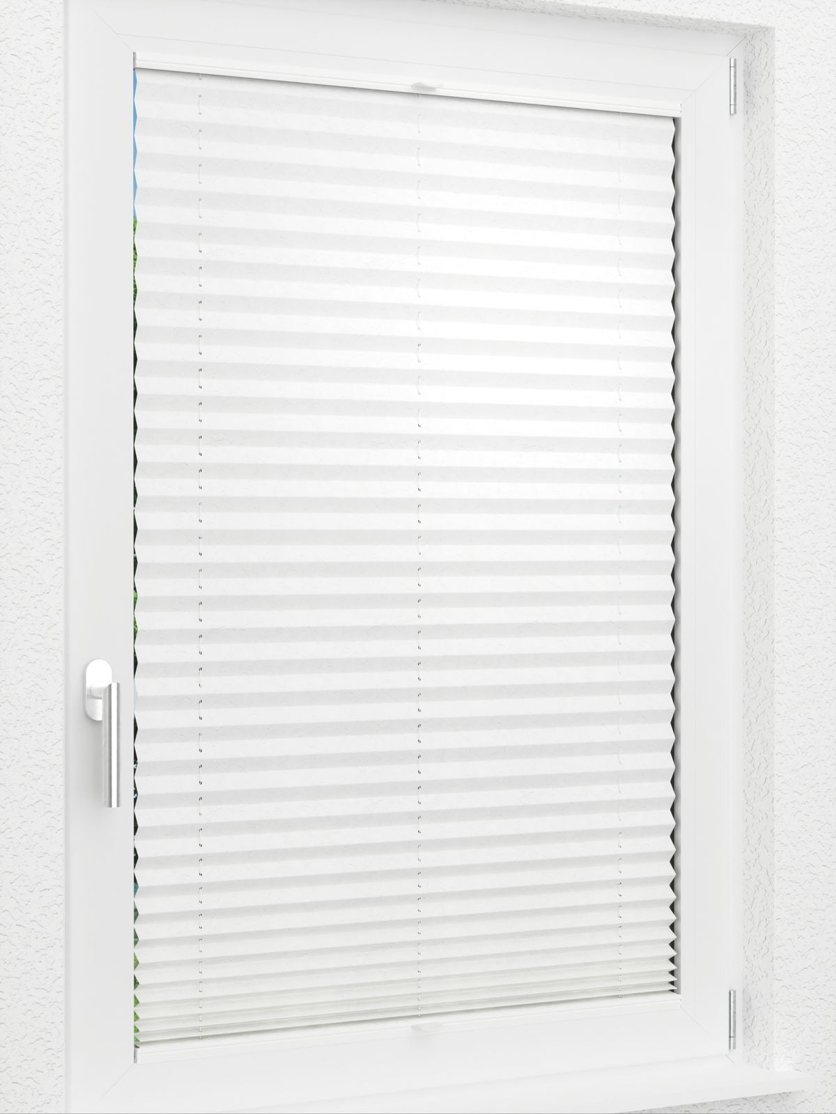 Detailansicht LYSEL HOME Plissee 124B Abelia Pearl