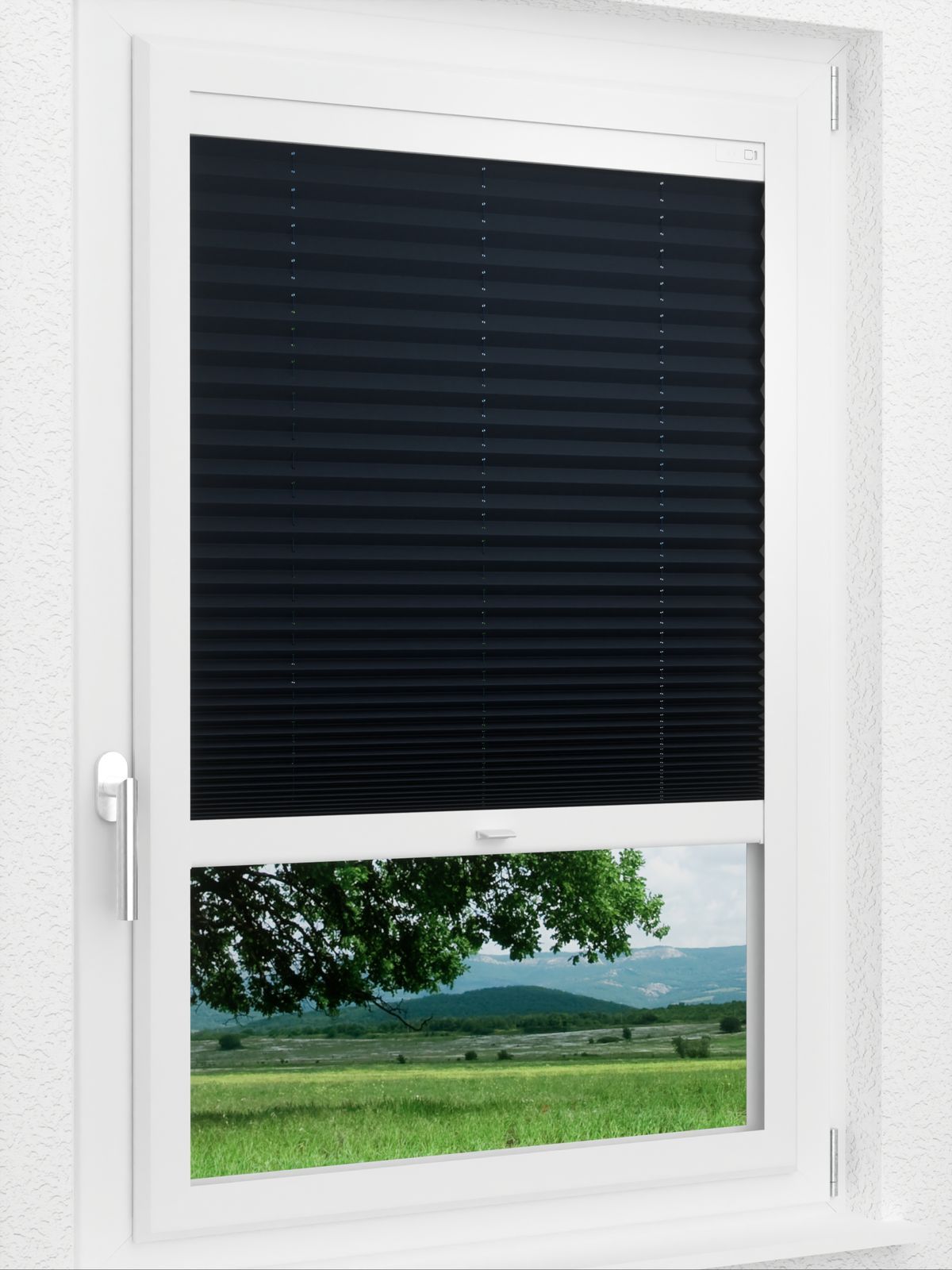 Detailansicht LYSEL HOME Plissee 425A Blackout Crepe