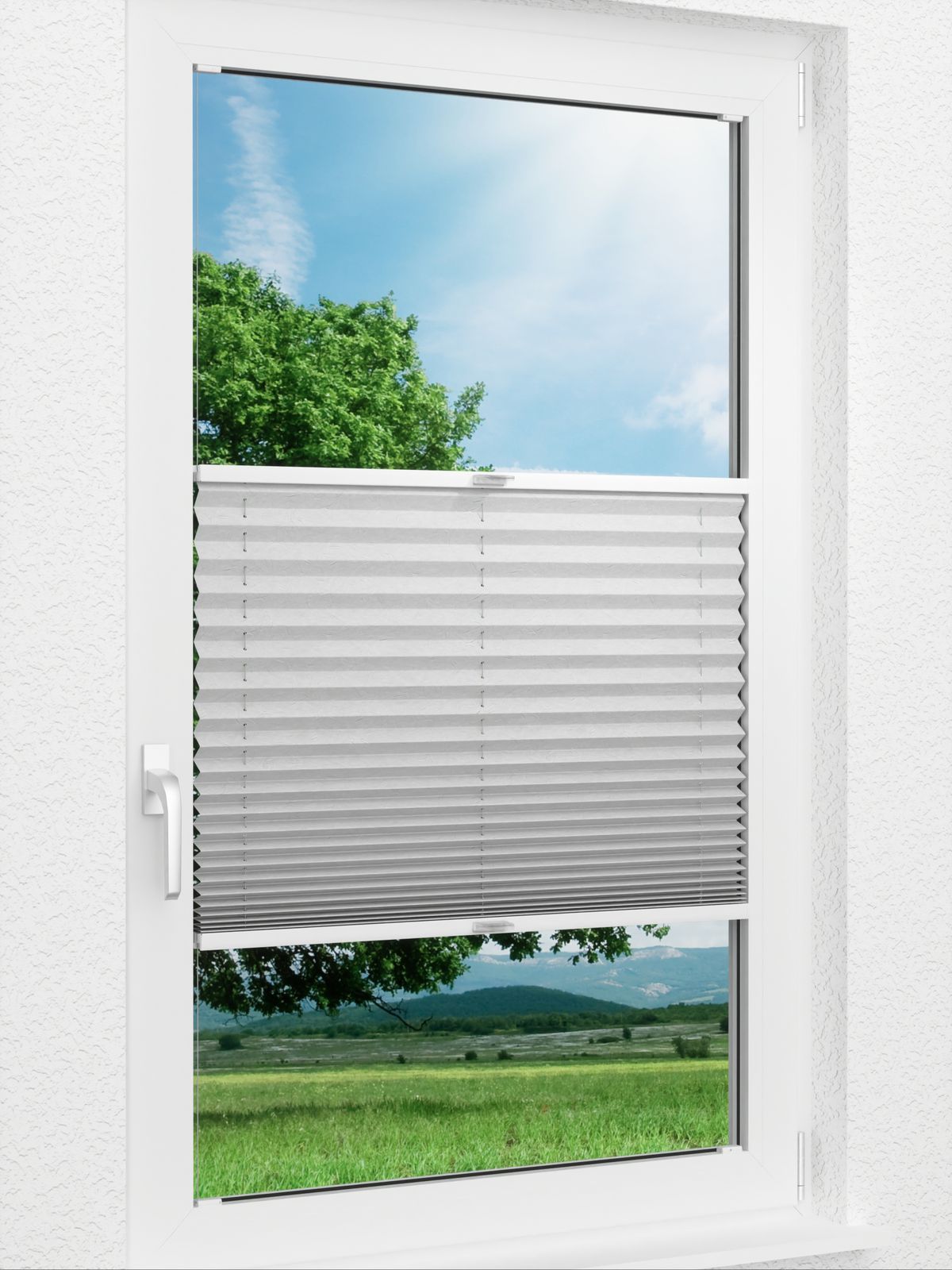 Detailansicht Plissee Crush Perl 3309.3566