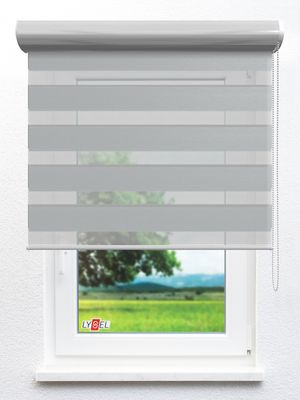 Simply Doppelrollo Zuleika 903613L Fensteransicht