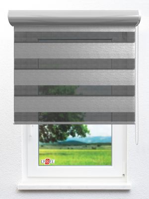 Simply Doppelrollo Zazon 903625L Fensteransicht