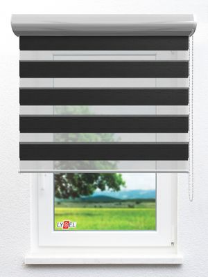 Simply Doppelrollo Zuleika 903646L Fensteransicht