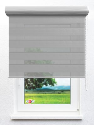 Simply Doppelrollo Zuri 103656L Fensteransicht