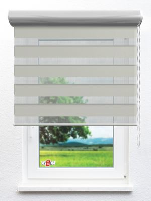 Simply Doppelrollo Zakia 103666L Fensteransicht