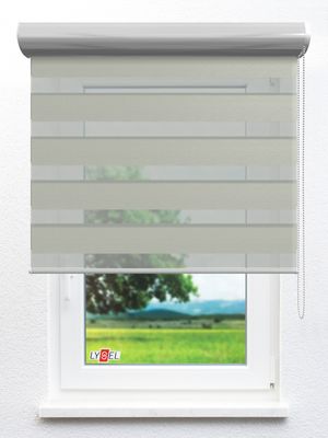 Simply Doppelrollo Zuleika 103667L Fensteransicht