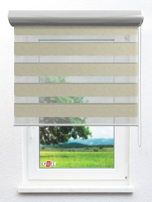 Simply Doppelrollo Zofie 203676L Fensteransicht
