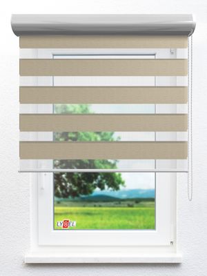 Simply Doppelrollo Zeena 203677L Fensteransicht