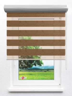 Simply Doppelrollo Zakia 703710L Fensteransicht