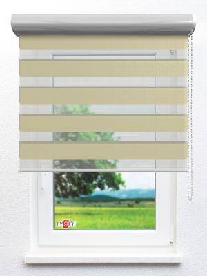 Simply Doppelrollo Ziva 203716L Fensteransicht