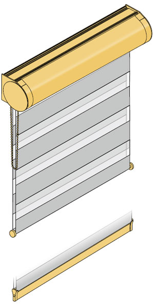 Doppelrollo Kassette Plus 4decor